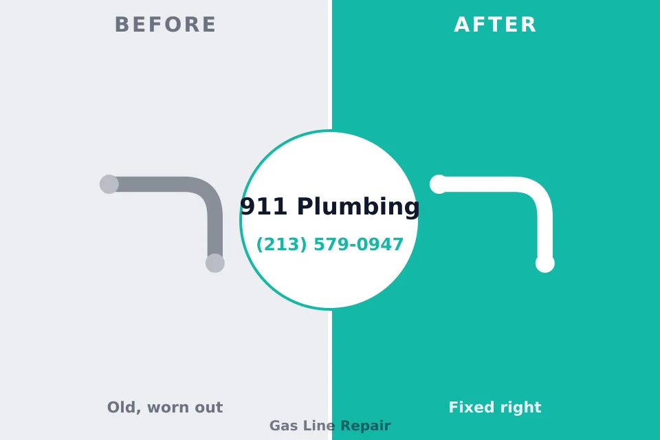 Before and after: plumbing repair Wrightsville Beach, NC